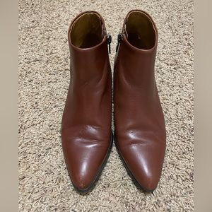 Coach ankle boots, brown, woman size 7
